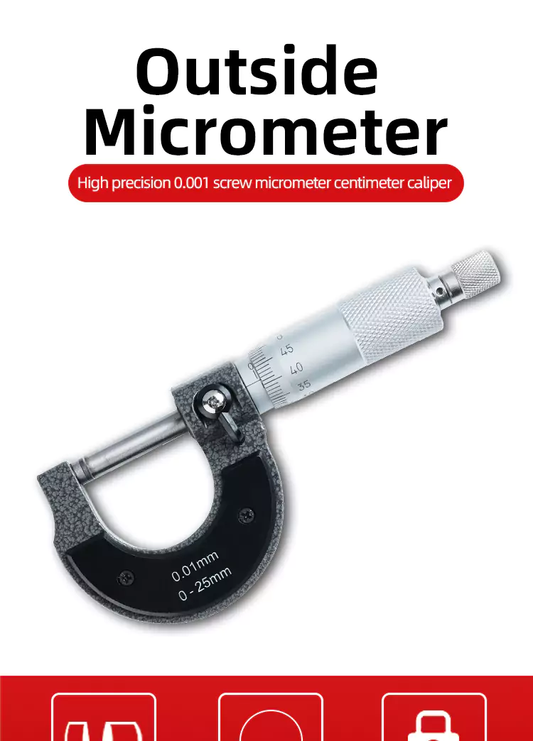 High Precision 0.001 Outer Diameter Micrometer