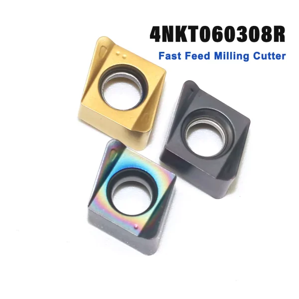 Milling Cutter Inserts CNC cutting tool 4NKT 4NKT0603 Carbide Square drill insert 4nkt060308r machining