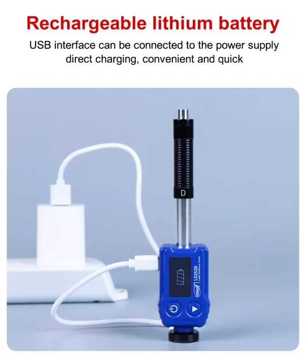 RTS LS252D Metal Durometer HL/HRC/HRB/HRA/HV/HB/HS Portable Leeb Hardness Tester Digital Durometer Hardness Tester